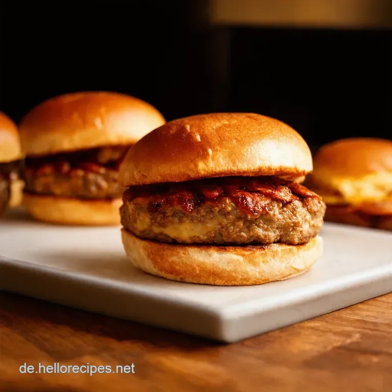 Flammkuchen Burger Grillvergn&uuml;gen Auf Die Hand presentation