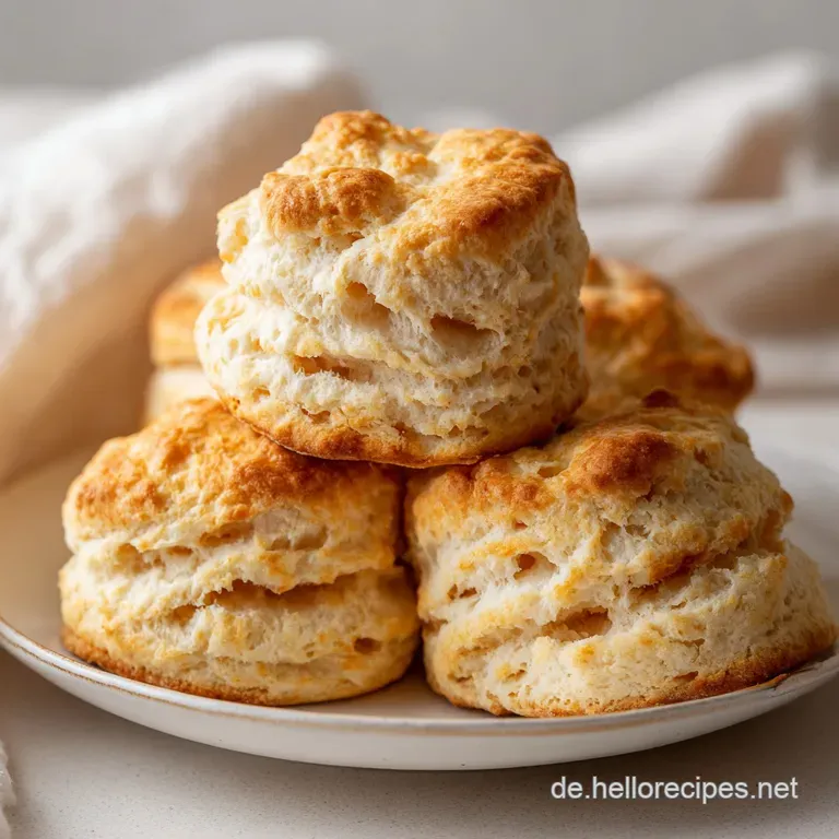 Amerikanische Biscuits: Goldbraun und Fluffig