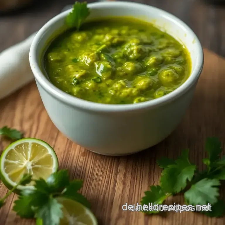 Frische Mexikanische Salsa Verde – Ein grüner Genuss! presentation