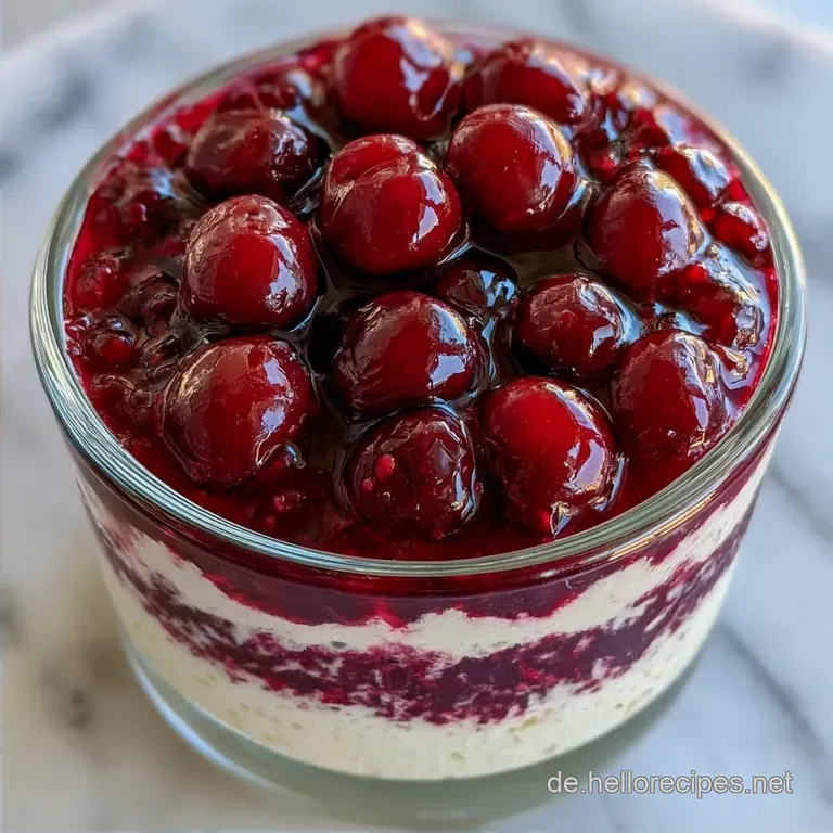 Fruchtiges Kirschen Dessert mit Mascarpone