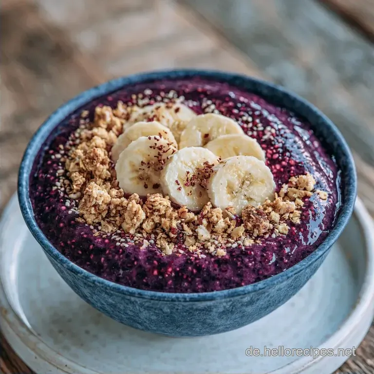 Fruit Smoothie Bowl mit gemischten Beeren