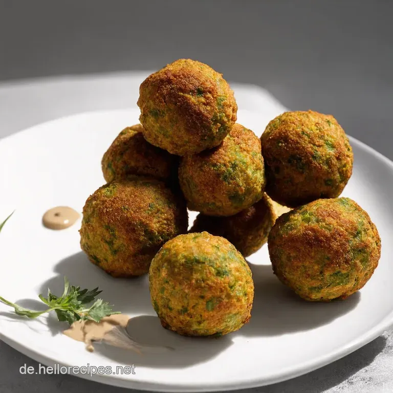 Gebackene Falafel mit cremiger TahiniSauce