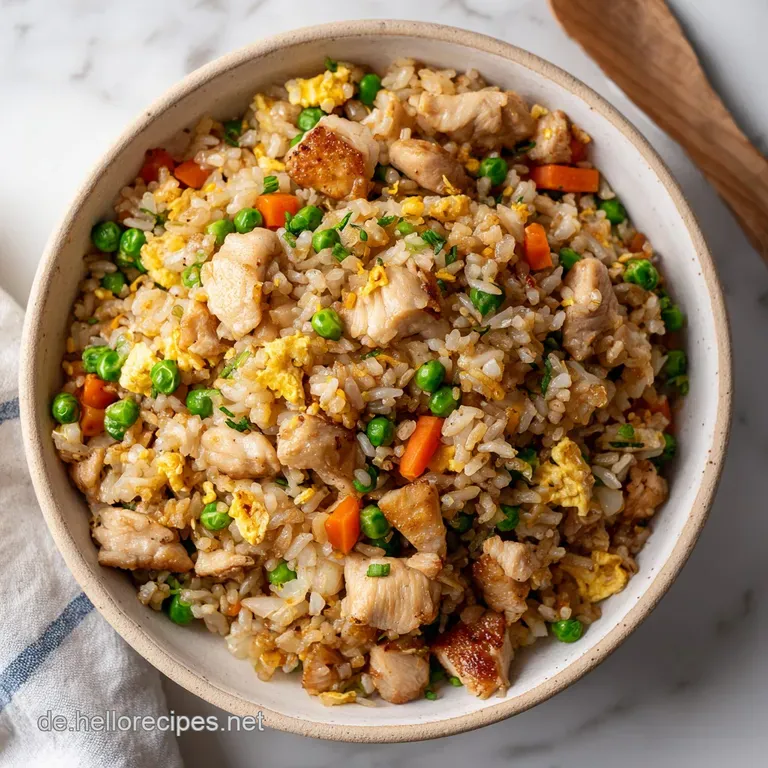 Gebratener Reis mit H&uuml;hnchen: Knusprig und Innovativ