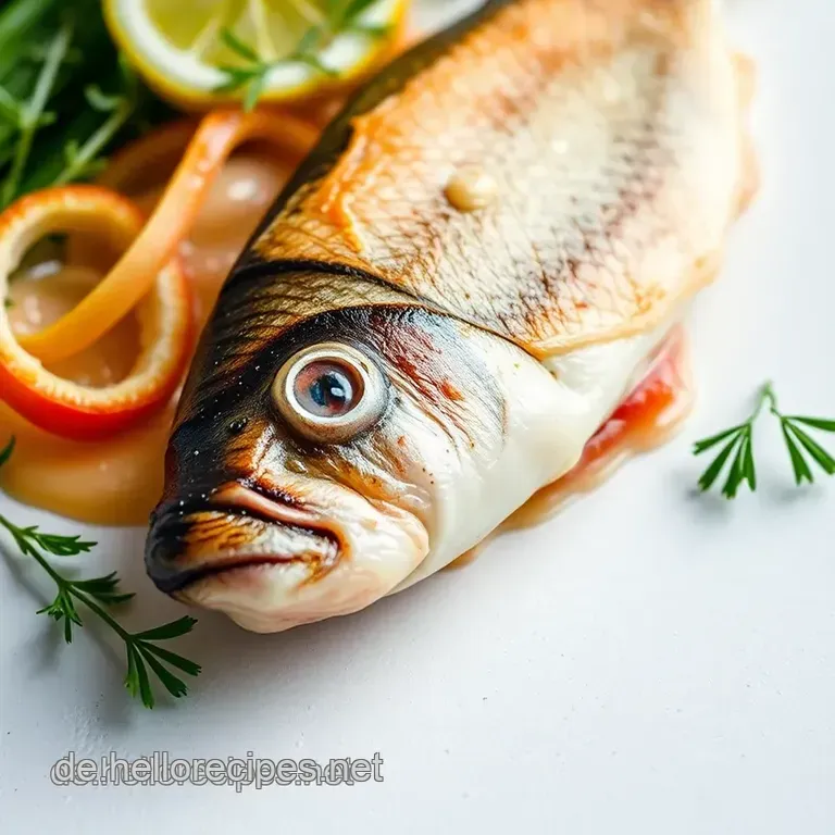 Gebratener Steinbeißer auf cremigem Linsen-Gemüse-Bett presentation