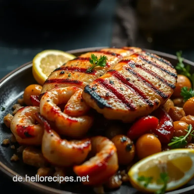 Gegrillter Pulpo im mediterranen Stil presentation
