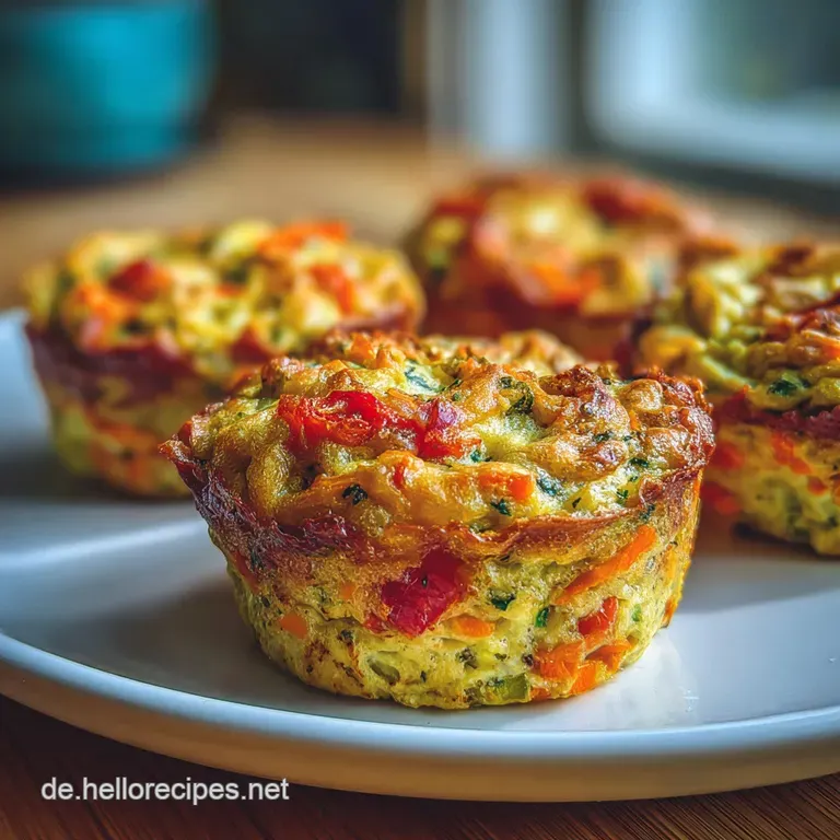 Saftige Gem&uuml;se-Muffins f&uuml;r die Brotdose