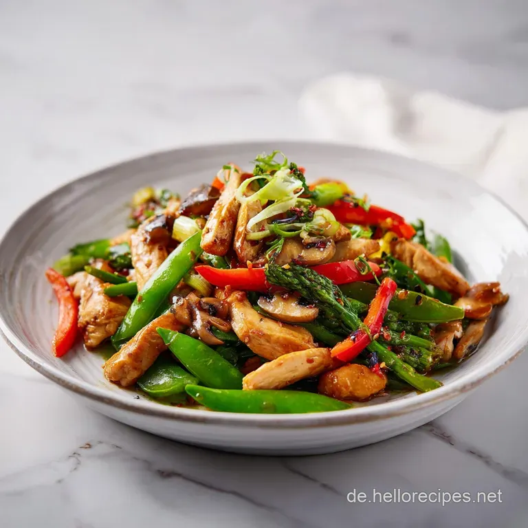 Gem&uuml;sepfanne mit H&auml;hnchen: Knackig & Frisch