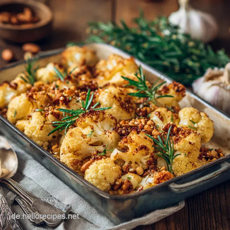 Ger&ouml;steter Blumenkohl Das beste knusprige Rezept mit TahiniSauce