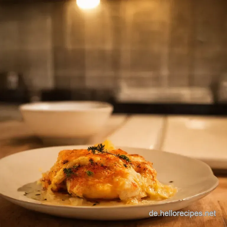 Geschmorte Kaninchenkeulen in Kr&auml;uterwei&szlig;weinsauce presentation