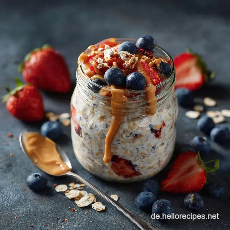 Gesunde Overnight Oats Cremiger Powerfr&uuml;hst&uuml;cksturbo in 5 Minuten presentation