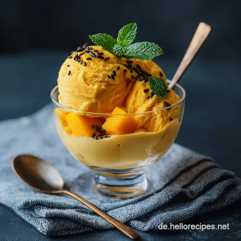 Gesundes Mango Eis Der Cremige Mangotraum Ohne Reue Und Zucker presentation