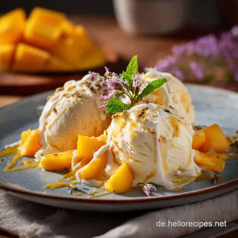 Gesundes Mango Eis Der cremige MangoTraum ohne Reue und Zucker
