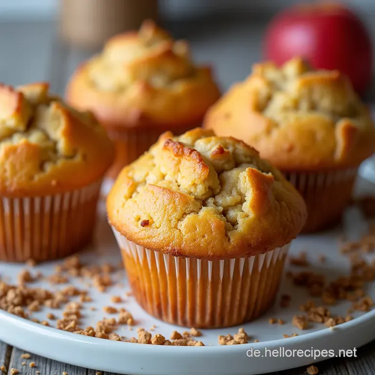 Gew&uuml;rzte BirnenMuffins mit Streuseltopping