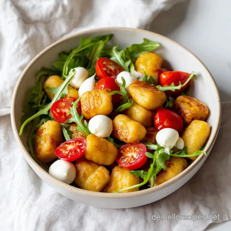 Gnocchi Tomaten Salat: Knusprig und Mediterran
