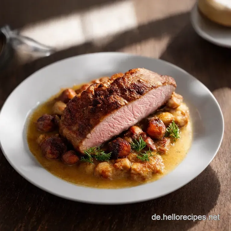 Goldbraun gebratene Kalbskoteletts