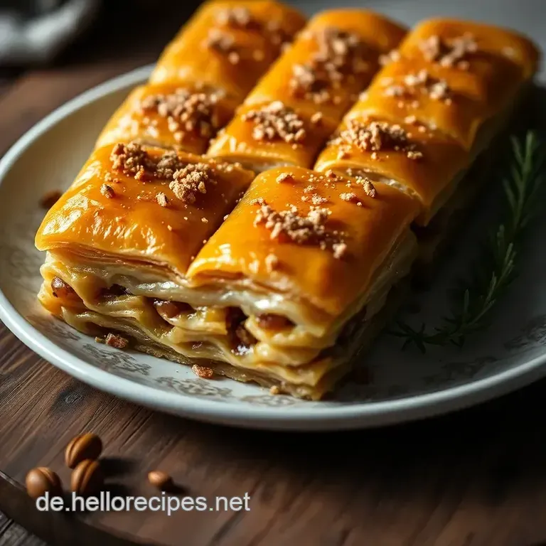 Goldbraune Baklava &ndash; Der Knusprig-S&uuml;&szlig;e Orienttraum F&uuml;r Zuhause presentation
