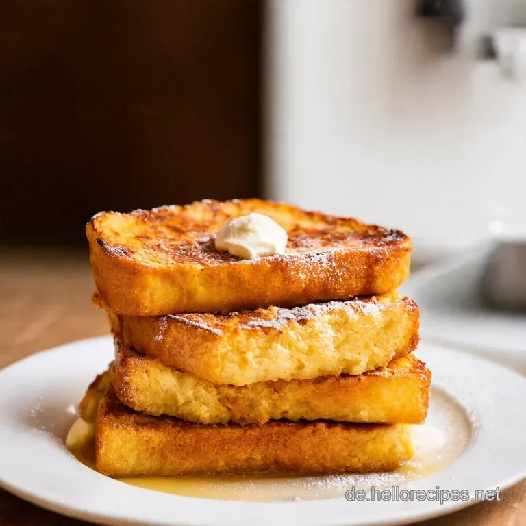 Goldbrauner Franz&ouml;sischer Toast presentation