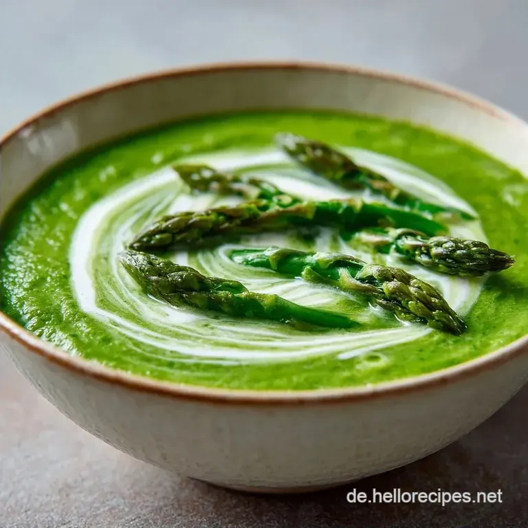 Gr&uuml;ne Spargelcremesuppe f&uuml;r den Thermomix