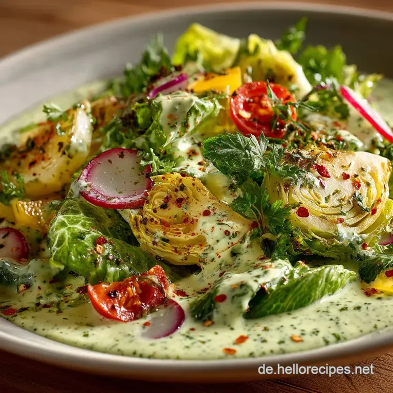 Grüner Göttinnen Salat Cremiges Green Goddess Dressing 35 Minuten