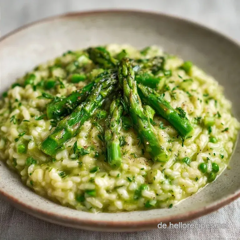 Gr&uuml;ner Spargel Risotto Thermomix: Cremig und Frisch