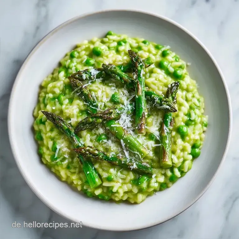 Gr&uuml;ner Spargel Risotto: Cremig und Vegetarisch