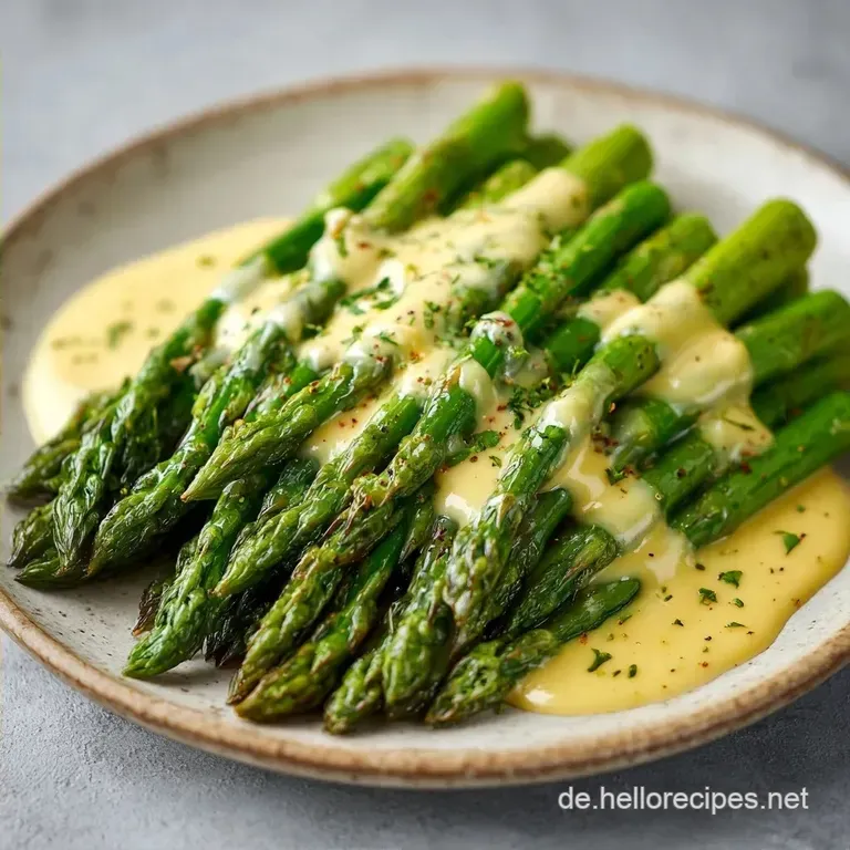 Gr&uuml;ner Spargel Thermomix Hollandaise: Zart und Cremig