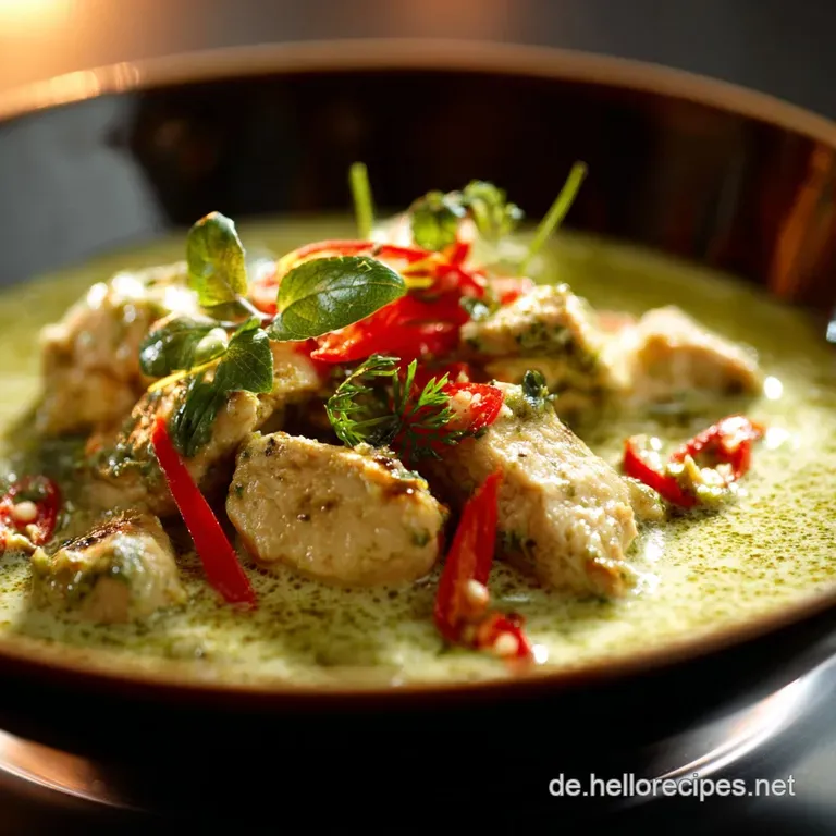 Curry Rezepte: Gr&uuml;nes Thai-Curry mit H&auml;hnchen