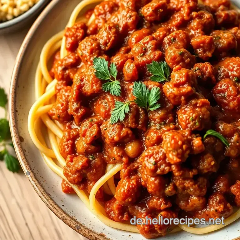 Grünkern Bolognese: Der Veggie-Klassiker mit Biss presentation