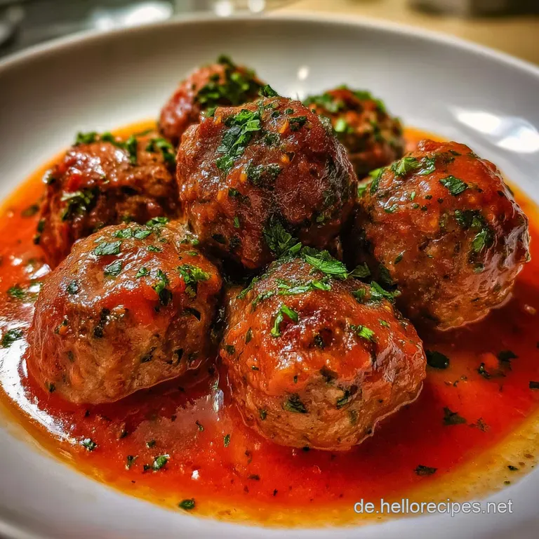 Hackb&auml;llchen Toskana: Cremig in Kr&auml;uter-Tomaten-So&szlig;e