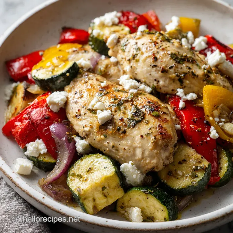 Plated feta pasta: creamy sauce clinging to twirled pasta, salty feta, burst tomatoes, vibrant green basil. Ready to eat!