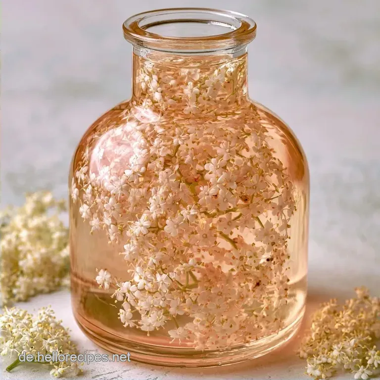 Erfrischender Holundersirup Mit Bio-Zitronen