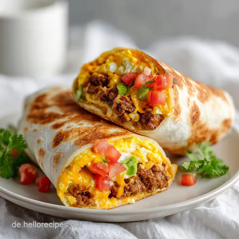Fr&uuml;hst&uuml;ck Burritos: Herzhaft und Knusprig