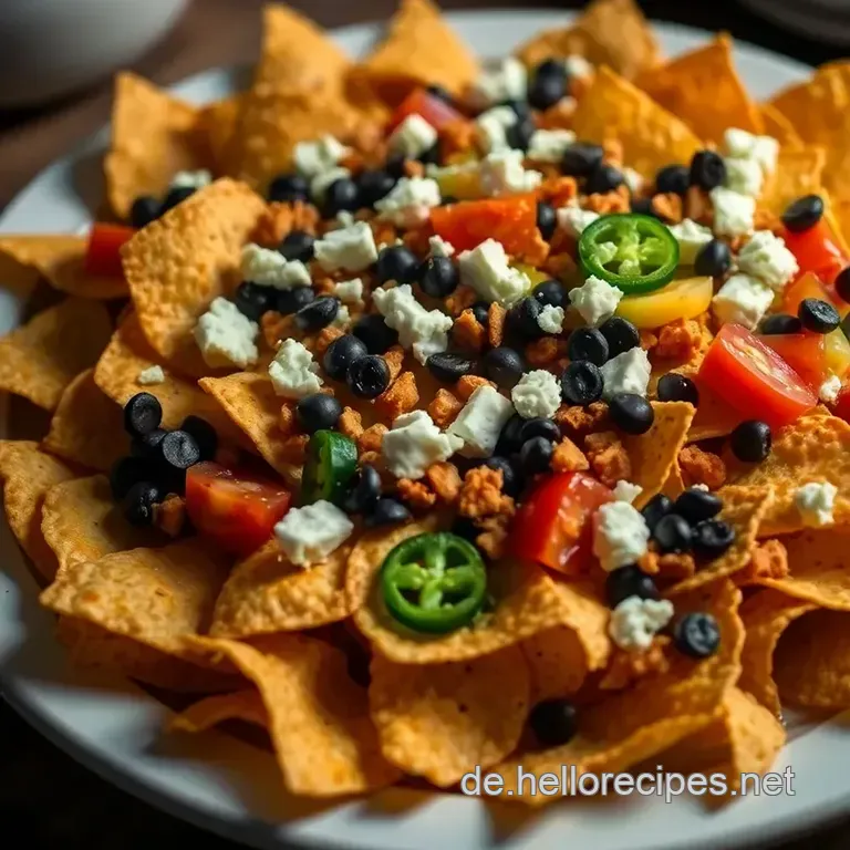 Herzhafte Nachos überbacken wie beim Mexikaner presentation
