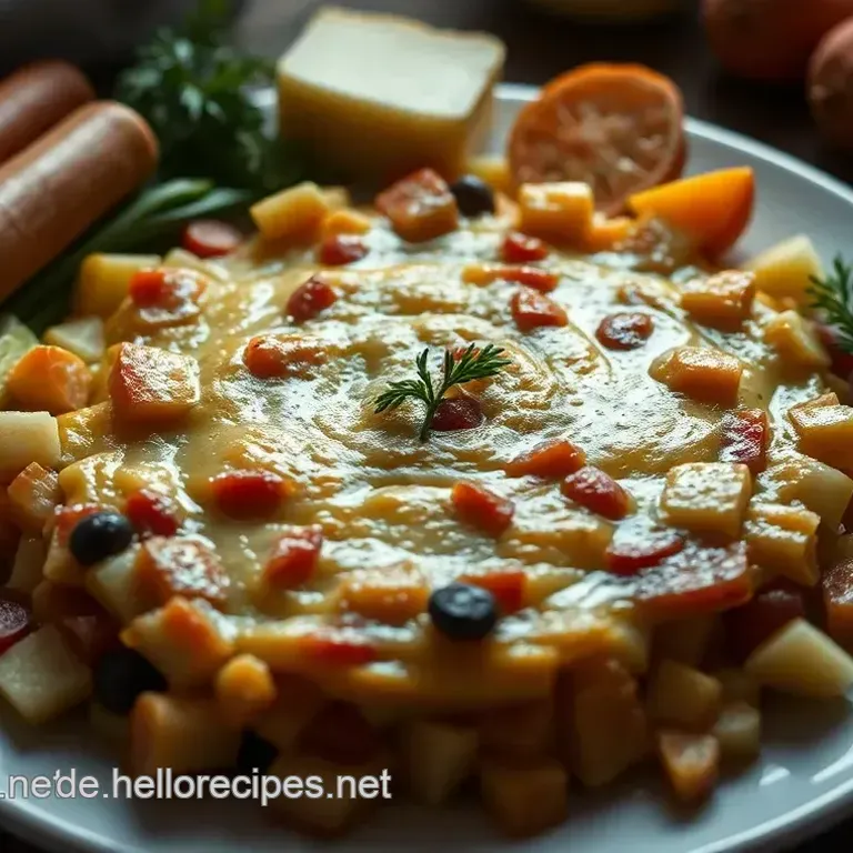 Herzhafter Kartoffelauflauf mit Käse und Gemüse