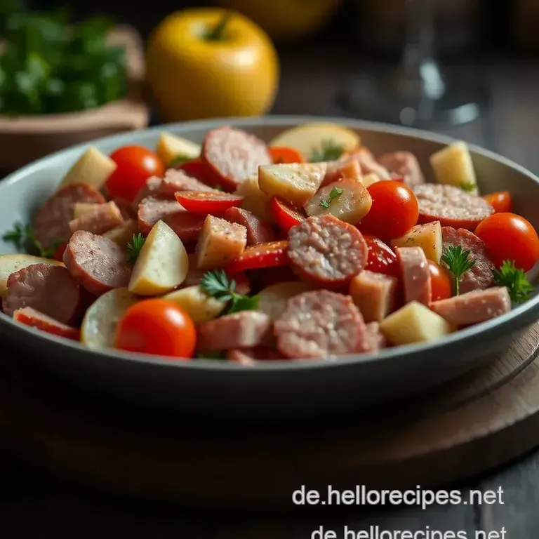 Herzhafter Wurstsalat – Ein Stück Heimat im Schüsselchen presentation