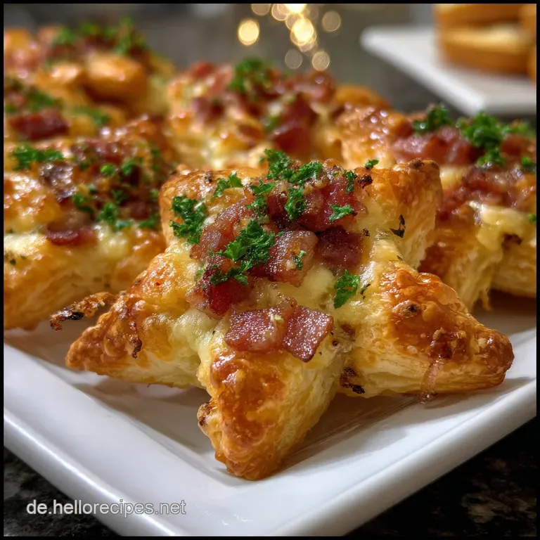 Tightly rolled finger foods, crispy bacon wrapping a creamy cheese filling, elegantly displayed on a dark slate board. App...