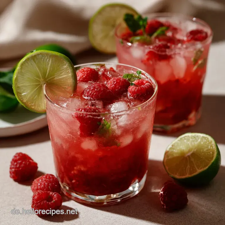 Himbeerlimes Selber Machen Fruchtig Pink Voller Genuss presentation