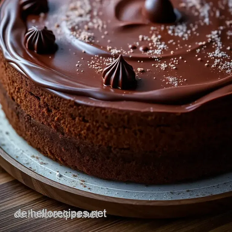 Himmlische Schokoladenkekstorte ohne Backen presentation