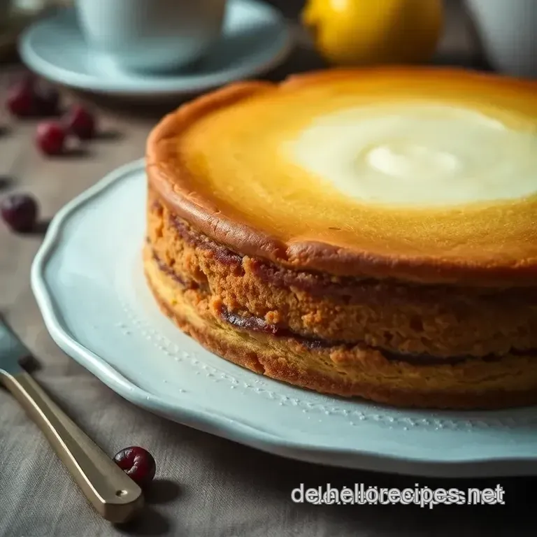 Himmlischer Quarkkuchen mit Zitrusnote presentation