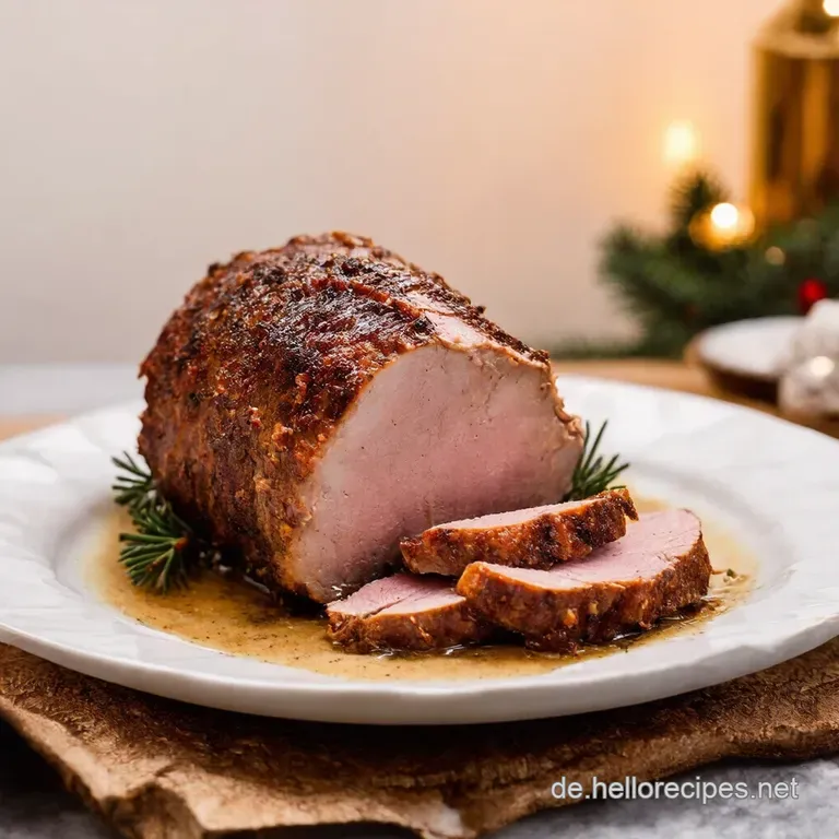 Hirschkeulenbraten Der König unter den Sonntagsbraten