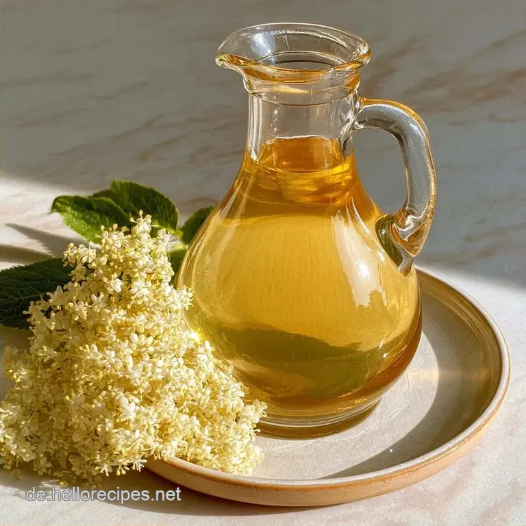 Holunderbl&uuml;tensirup nach Omas Rezept mit Zitronens&auml;ure