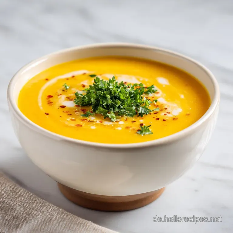 Samtige Butternut-K&uuml;rbissuppe aus dem Instant Pot