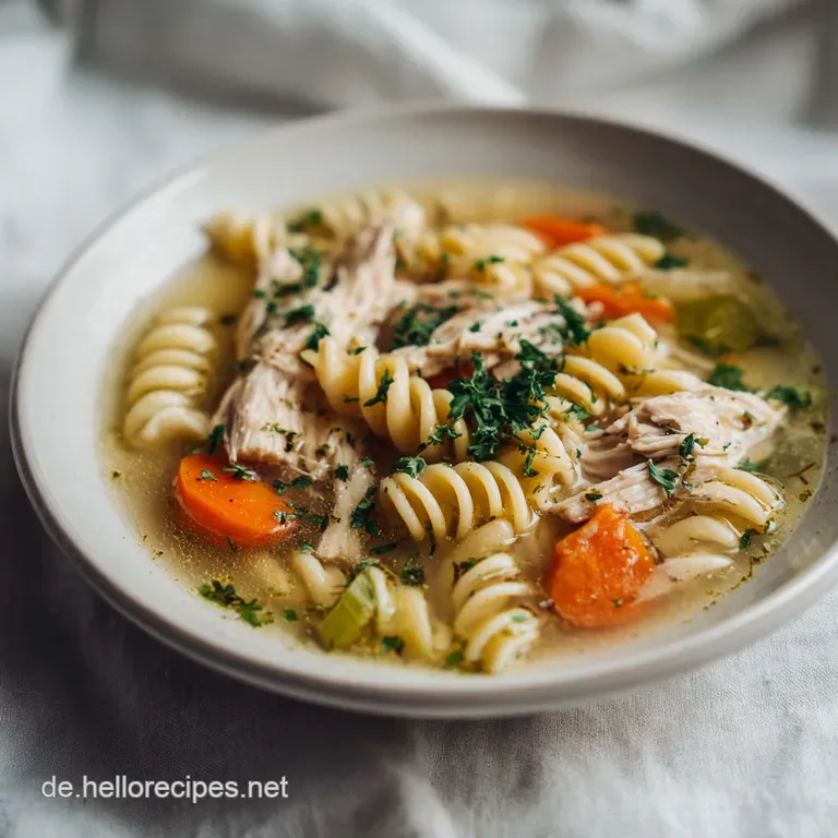 Instant Pot H&uuml;hnersuppe mit Nudeln