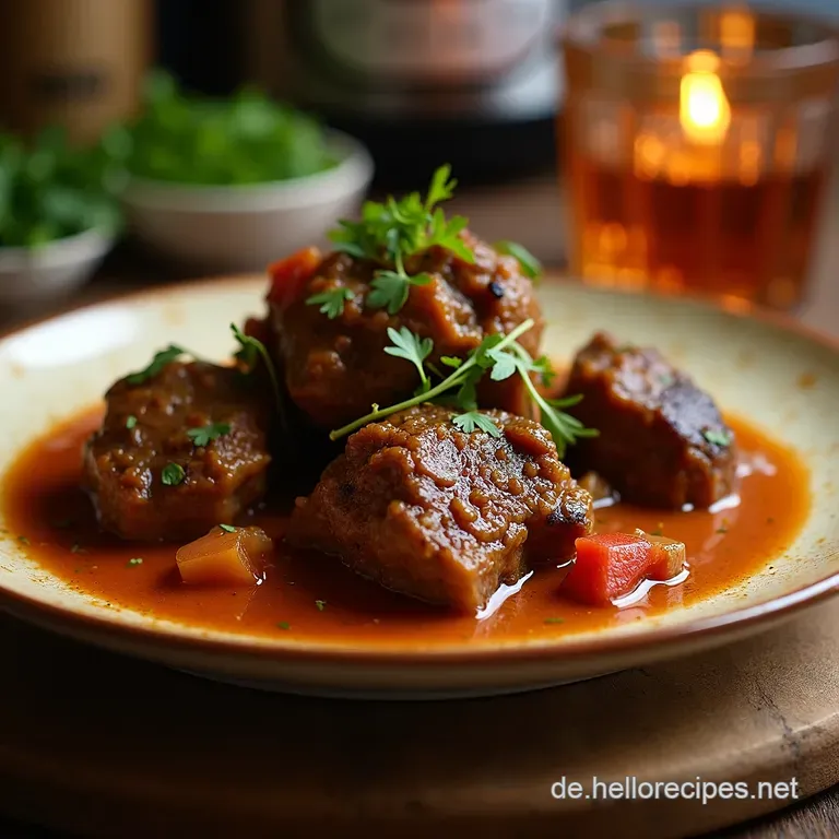 Instant Pot Jamaican Oxtail presentation