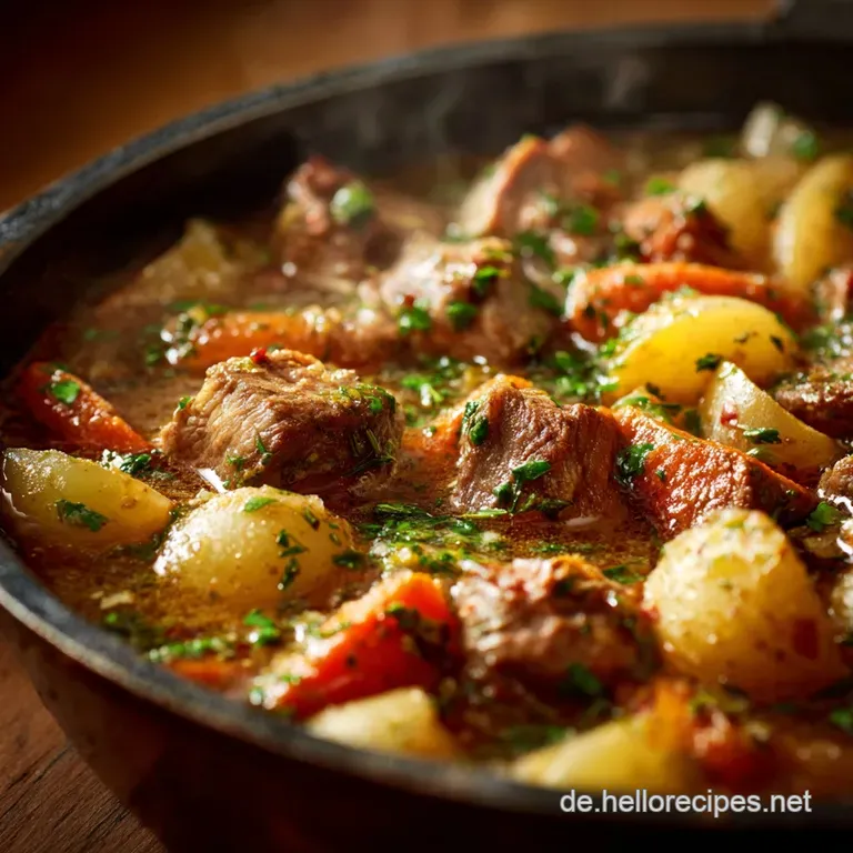 Irish Stew: Der Echte Klassische Irische Lammeintopf presentation