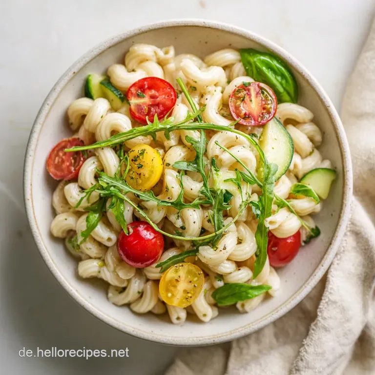 Italienischer Nudelsalat: Knackig und Frisch