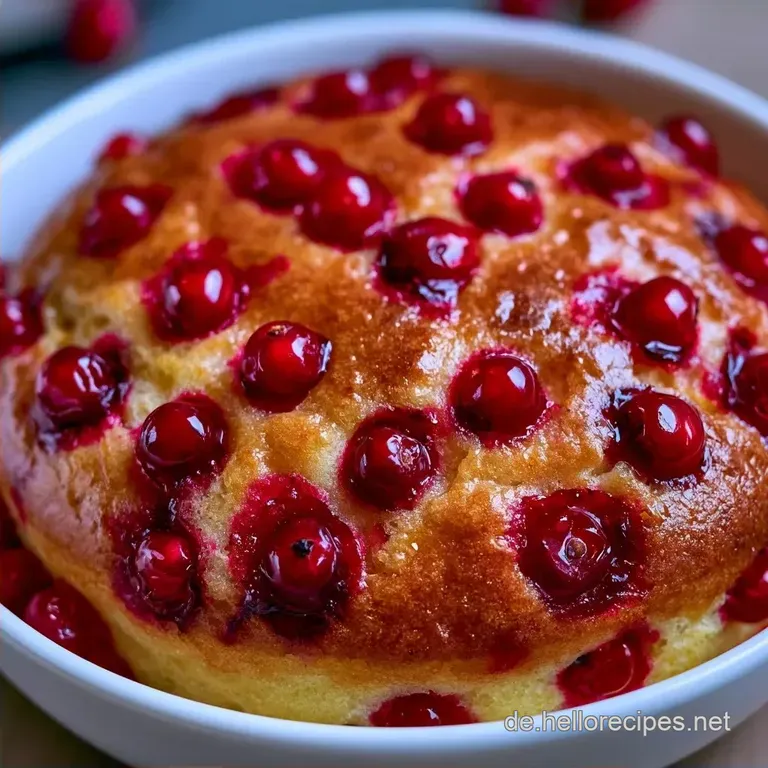 Johannisbeerkuchen R&uuml;hrteig mit Dinkelmehl
