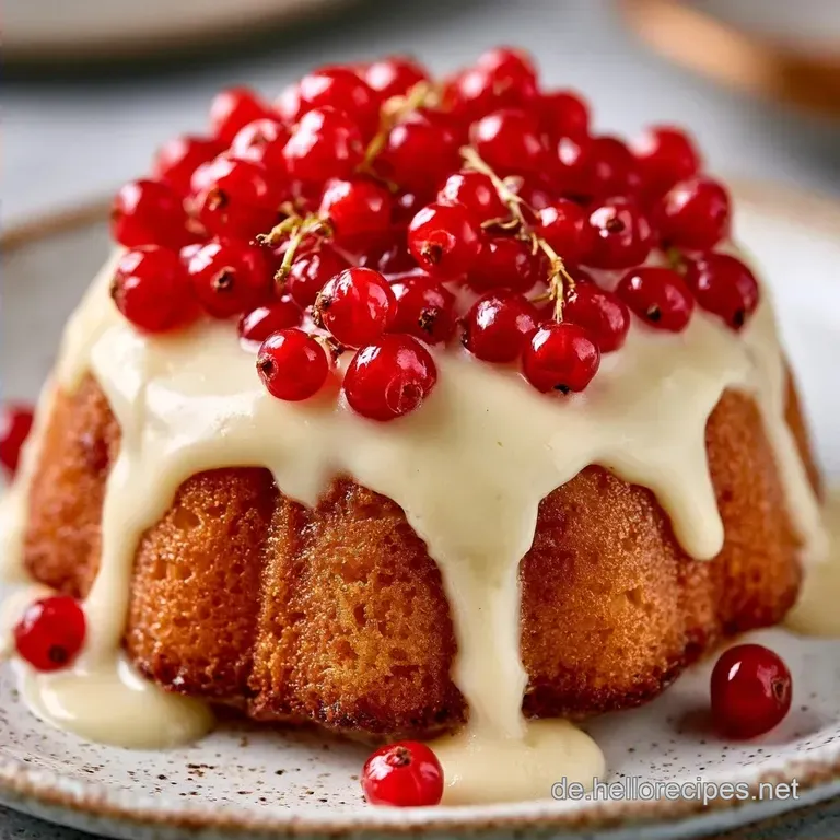 Gelingsicherer Johannisbeerkuchen mit Pudding