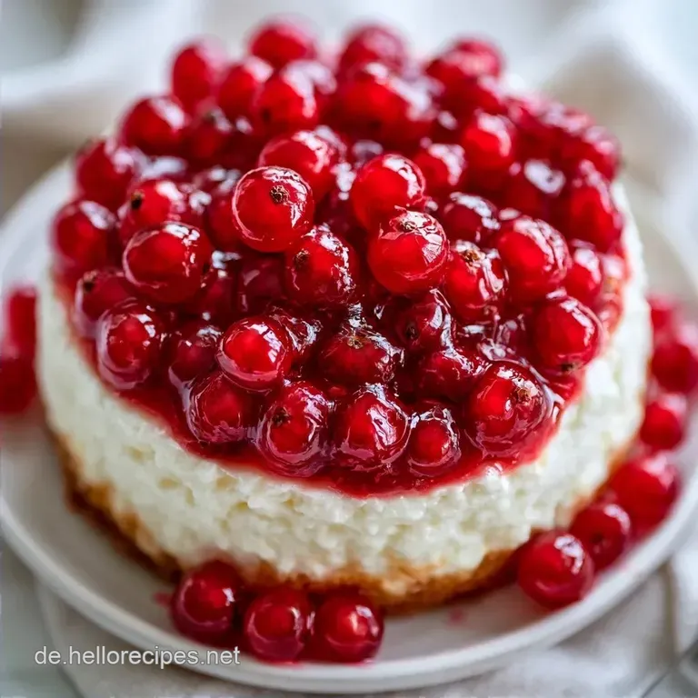 Johannisbeerkuchen mit Quark und Pudding