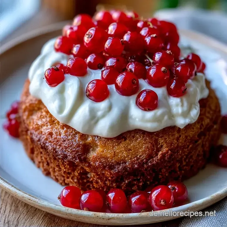 Johannisbeerkuchen mit Schmand und Streuseln